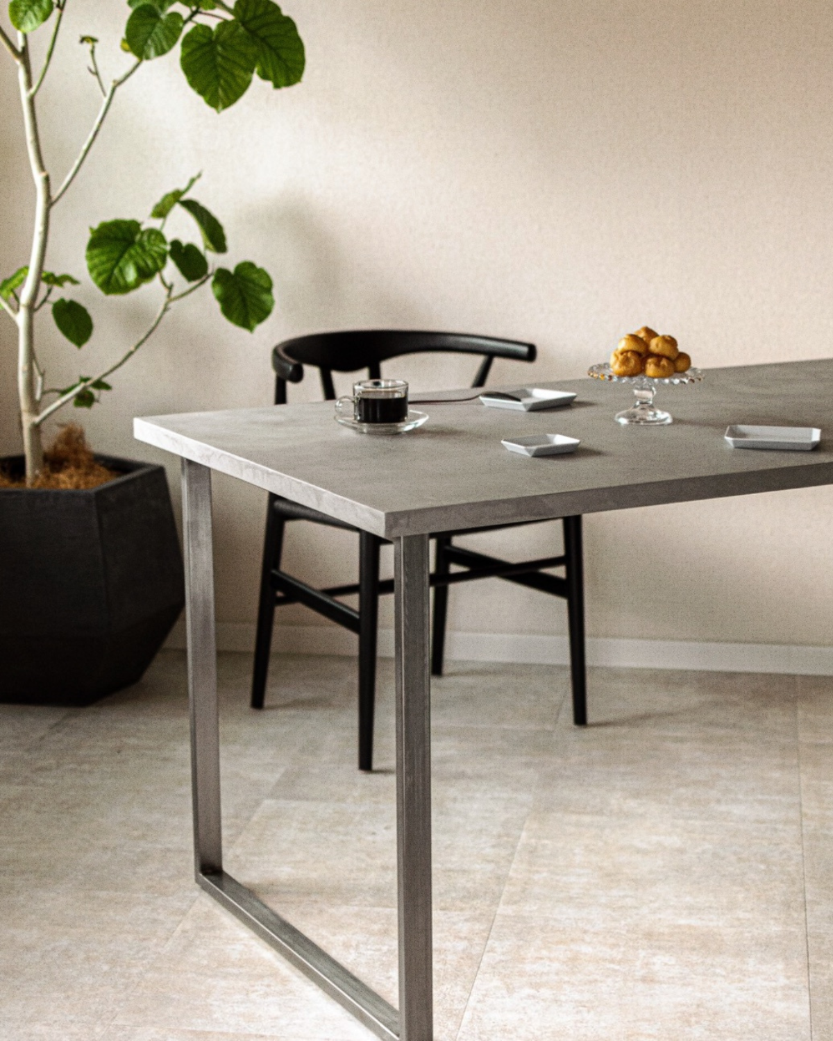 Concrete Square Table