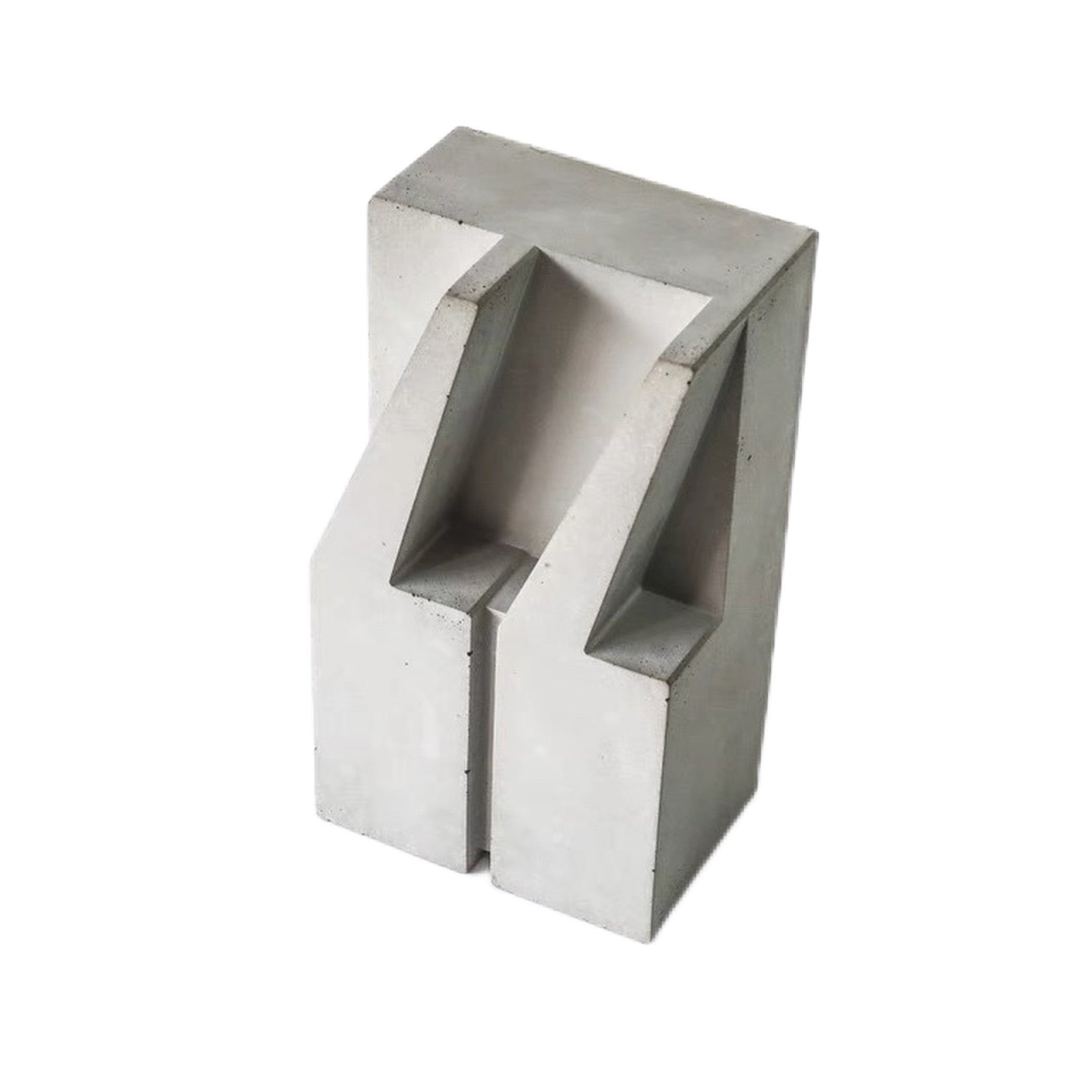 Set of 2 concrete "bookends"